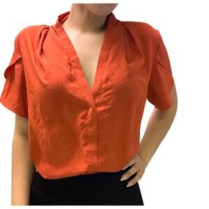 Office Women's Top Burnt Orange Size Large
